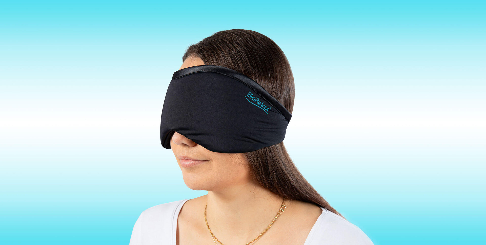 BioRelax Augenmaske mit Einschubtasche fuer das Kleinsche Felder Pad