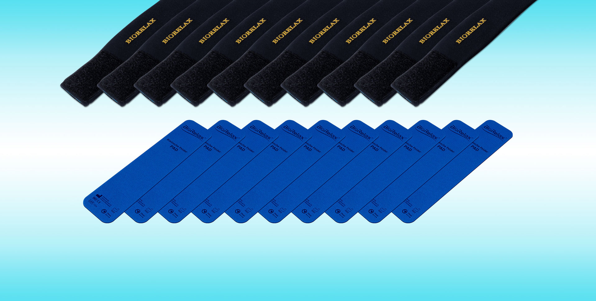 BioRelax Set 10x Pad + 10x Halteband